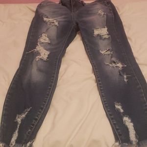 Blue ripped Jean's